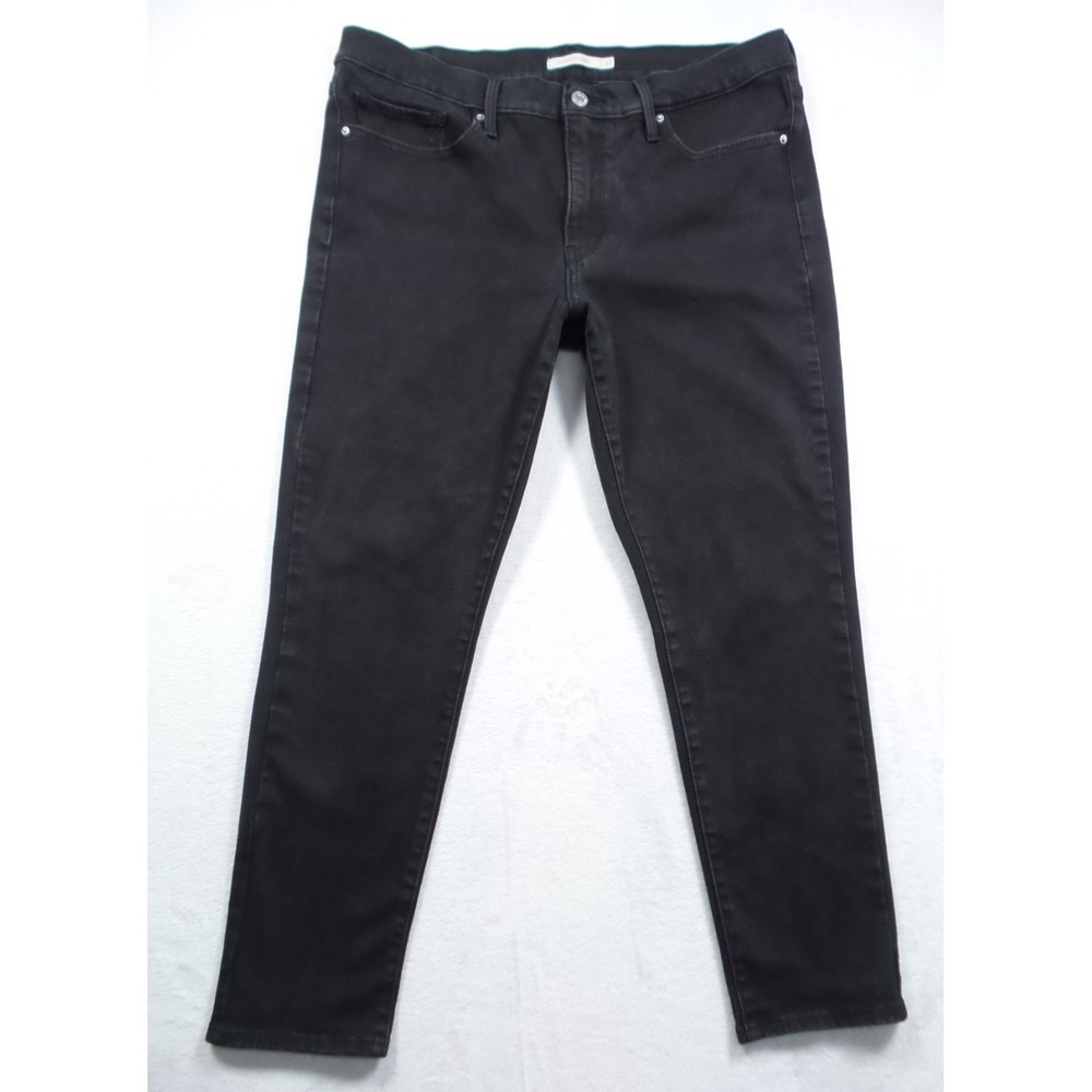 Levis Jeans Womens Size 33 Black Denim 311 Shaping Skinny High Rise Stretch